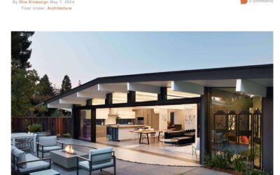 One Kindesign features our Indoor-Outdoor Eichler Remodel